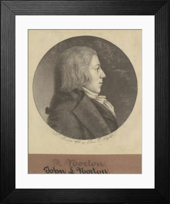 Framed Print : John Leake Norton, 1797. Creator: Charles Balthazar Julien Fevret de Saint-Mé Framed Print : John Leake Norton, 1797. Creator: Charles Balthazar Julien Fevret de Saint-Mé