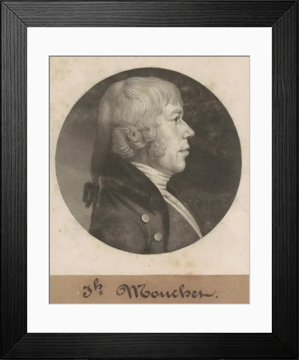 Framed Print : Joseph Mouchet, 1802. Creator: Charles Balthazar Julien Fevret de Saint-Memin Framed Print : Joseph Mouchet, 1802. Creator: Charles Balthazar Julien Fevret de Saint-Memin