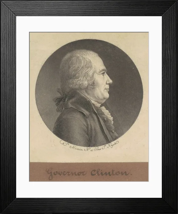 Framed Print : George Clinton, 1797. Creator: Charles Balthazar Julien Fevret de Saint-Memin Framed Print : George Clinton, 1797. Creator: Charles Balthazar Julien Fevret de Saint-Memin