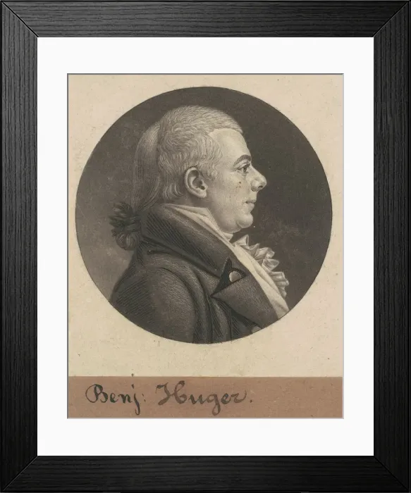 Framed Print : Benjamin Huger, 1805. Creator: Charles Balthazar Julien Fevret de Saint-Memin Framed Print : Benjamin Huger, 1805. Creator: Charles Balthazar Julien Fevret de Saint-Memin