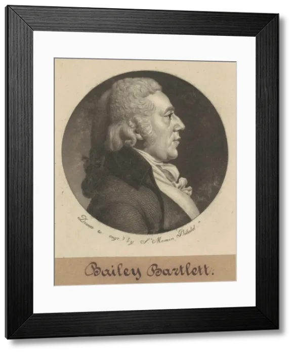 Framed Print : Bailey Bartlett, 1800. Creator: Charles Balthazar Julien Fevret de Saint-Memin