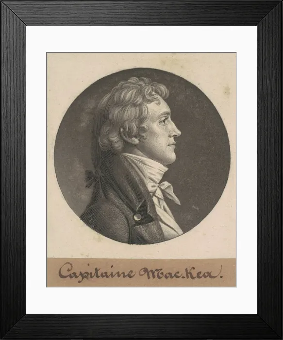 Framed Print : William MacRea, 1804. Creator: Charles Balthazar Julien Fevret de Saint-Memin Framed Print : William MacRea, 1804. Creator: Charles Balthazar Julien Fevret de Saint-Memin