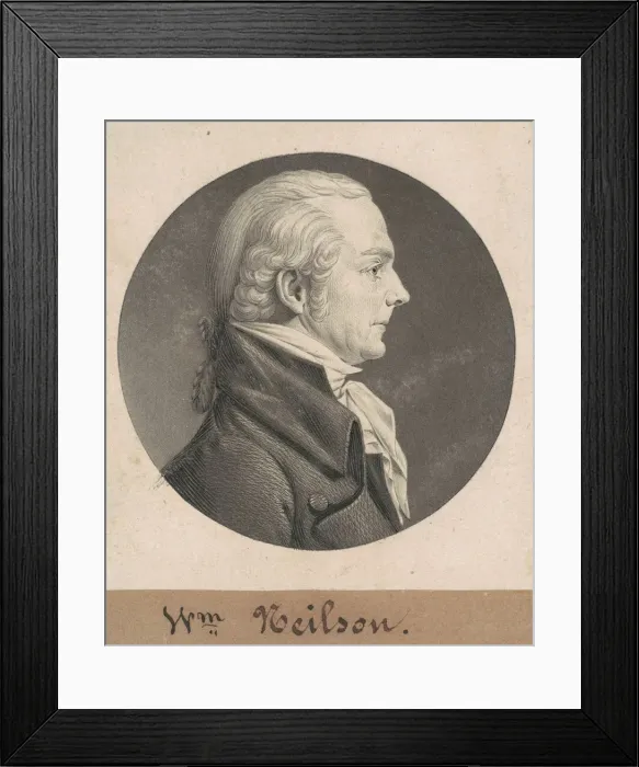 Framed Print : William Nelson, 1808. Creator: Charles Balthazar Julien Fevret de Saint-Memin Framed Print : William Nelson, 1808. Creator: Charles Balthazar Julien Fevret de Saint-Memin