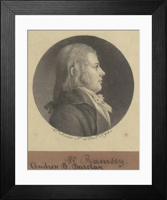 Framed Print : Andrew D. Barclay, 1796-1797. Creator: Charles Balthazar Julien Fé Framed Print : Andrew D. Barclay, 1796-1797. Creator: Charles Balthazar Julien Fé