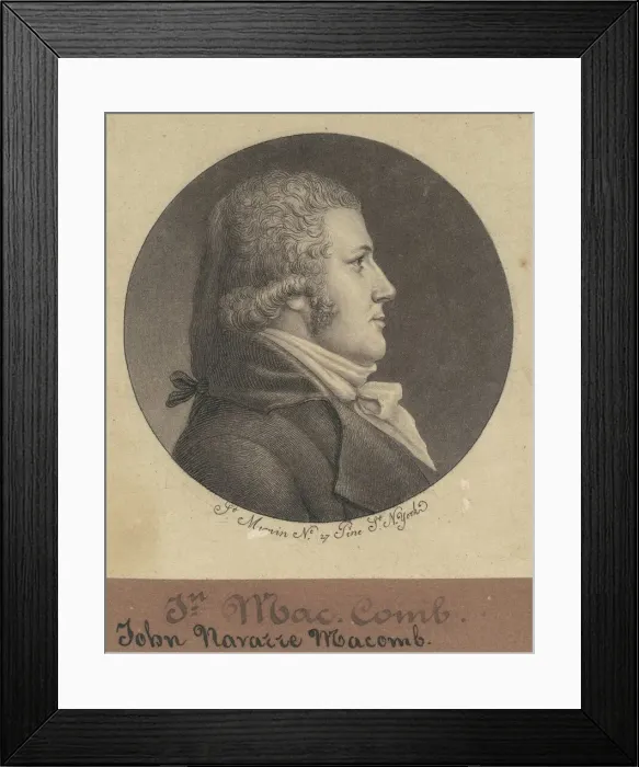 Framed Print : John Navarre Macomb, 1796-1797. Creator: Charles Balthazar Julien Fé Framed Print : John Navarre Macomb, 1796-1797. Creator: Charles Balthazar Julien Fé