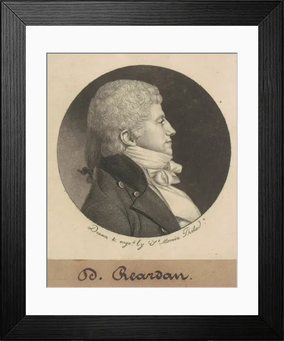 Framed Print : D. Reardan, 1799. Creator: Charles Balthazar Julien Fevret de Saint-Memin Framed Print : D. Reardan, 1799. Creator: Charles Balthazar Julien Fevret de Saint-Memin