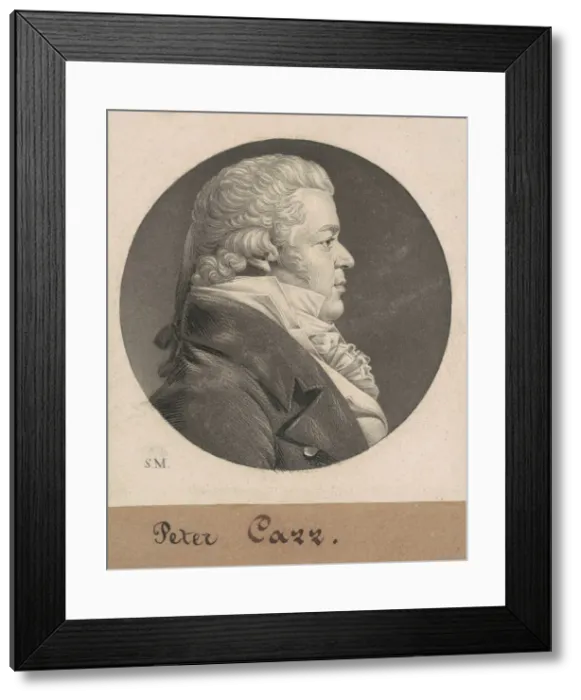 Framed Print : Peter Carr, 1808. Creator: Charles Balthazar Julien Fevret de Saint-Memin Framed Print : Peter Carr, 1808. Creator: Charles Balthazar Julien Fevret de Saint-Memin