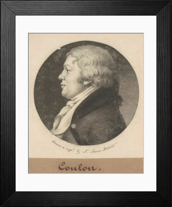 Framed Print : Coulon, 1801. Creator: Charles Balthazar Julien Fevret de Saint-Memin Framed Print : Coulon, 1801. Creator: Charles Balthazar Julien Fevret de Saint-Memin