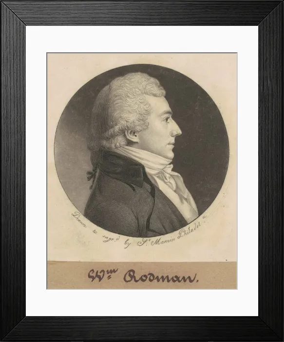 Framed Print : John Rodman, 1798-1803. Creator: Charles Balthazar Julien Fevret de Saint-Memin