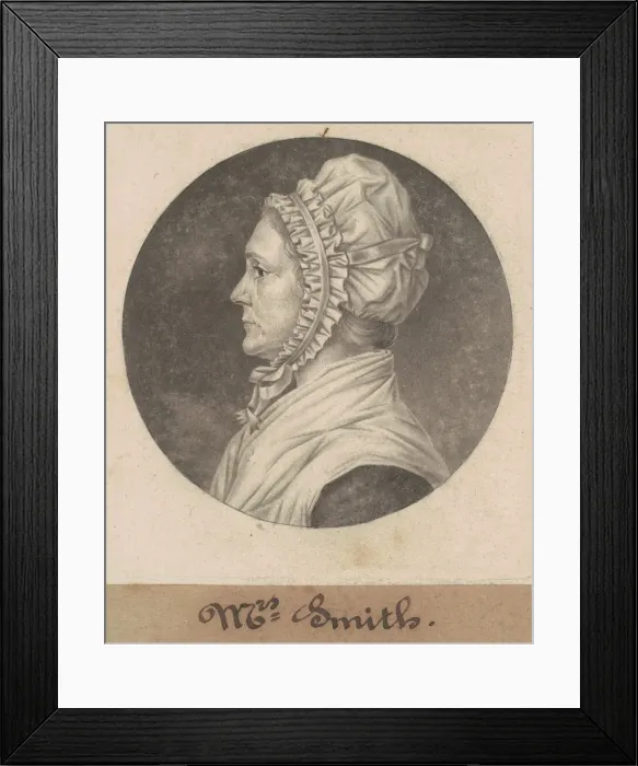 Framed Print : Elizabeth Custis Teackle Smith, 1803. Creator: Charles Balthazar Julien Fé Framed Print : Elizabeth Custis Teackle Smith, 1803. Creator: Charles Balthazar Julien Fé