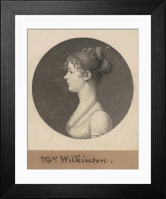 Framed Print : Catherine Andrews Wilkinson, 1808. Creator: Charles Balthazar Julien Fé Framed Print : Catherine Andrews Wilkinson, 1808. Creator: Charles Balthazar Julien Fé
