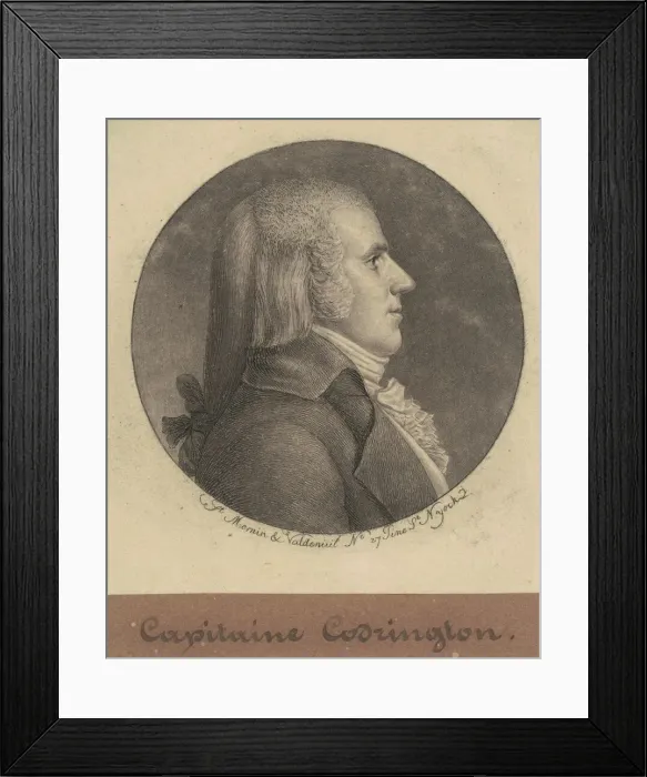 Framed Print : Captain Codrington, 1796-1797. Creator: Charles Balthazar Julien Fé Framed Print : Captain Codrington, 1796-1797. Creator: Charles Balthazar Julien Fé