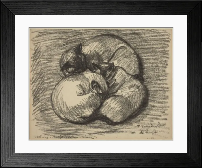 Framed Print : The Cats: Tsching, Batzar and Blanc-Blanc, late 19th-early 20th century Framed Print : The Cats: Tsching, Batzar and Blanc-Blanc, late 19th-early 20th century