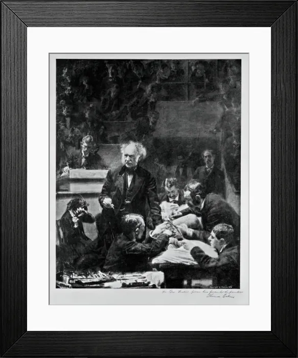 Framed Print : The Gross Clinic, 1876. Creator: Thomas Eakins Framed Print : The Gross Clinic, 1876. Creator: Thomas Eakins