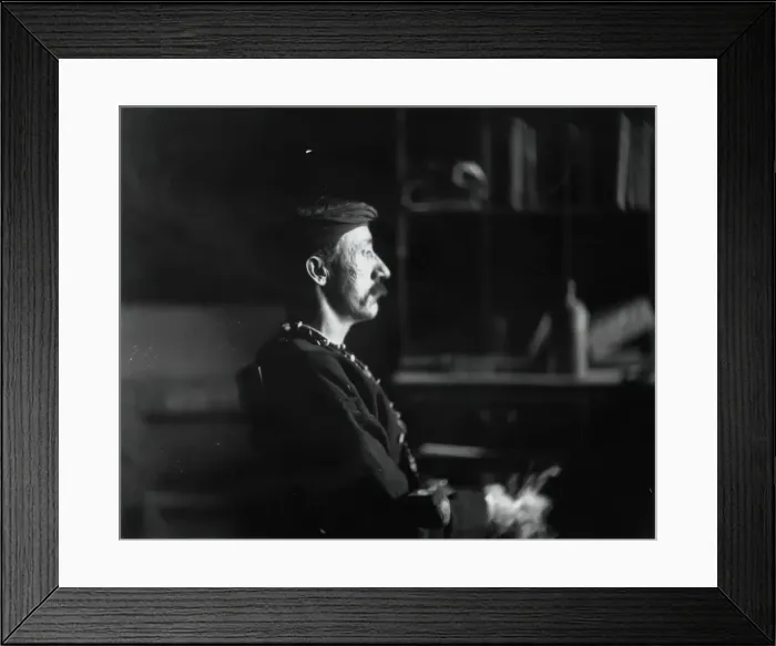 Framed Print : Frank Hamilton Cushing, 1895. Creator: Thomas Eakins Framed Print : Frank Hamilton Cushing, 1895. Creator: Thomas Eakins