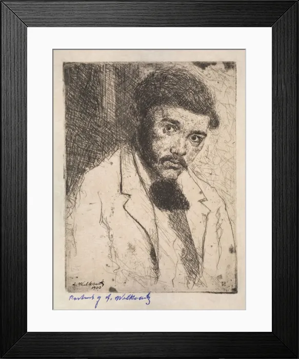 Framed Print : Self-Portrait, 1900. Creator: Abraham Walkowitz Framed Print : Self-Portrait, 1900. Creator: Abraham Walkowitz