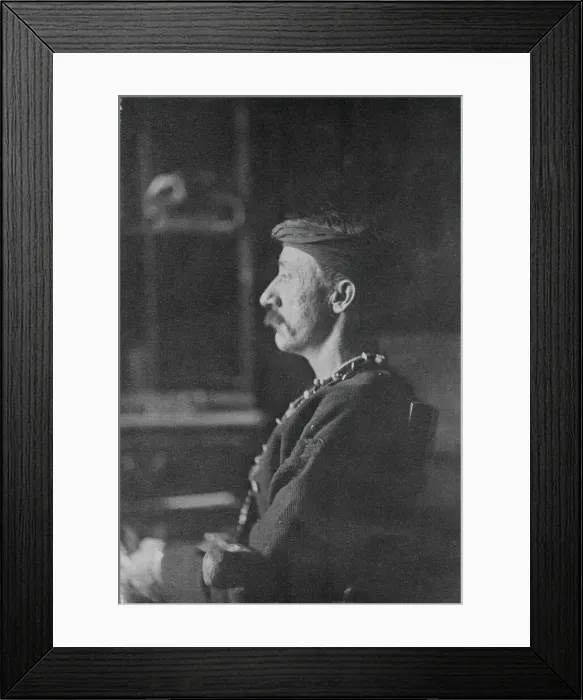 Framed Print : Frank Hamilton Cushing, 1895. Creator: Thomas Eakins Framed Print : Frank Hamilton Cushing, 1895. Creator: Thomas Eakins