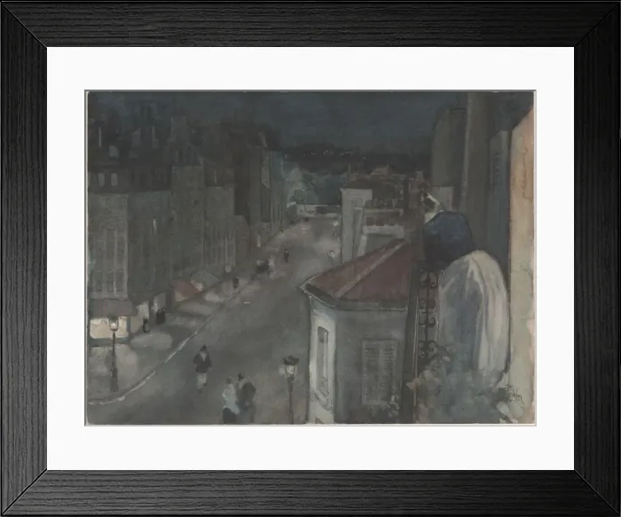 Framed Print : From the Sixth Floor, late 19th-early 20th century. Creator: Theophile Alexandre Steinlen Framed Print : From the Sixth Floor, late 19th-early 20th century. Creator: Theophile Alexandre Steinlen