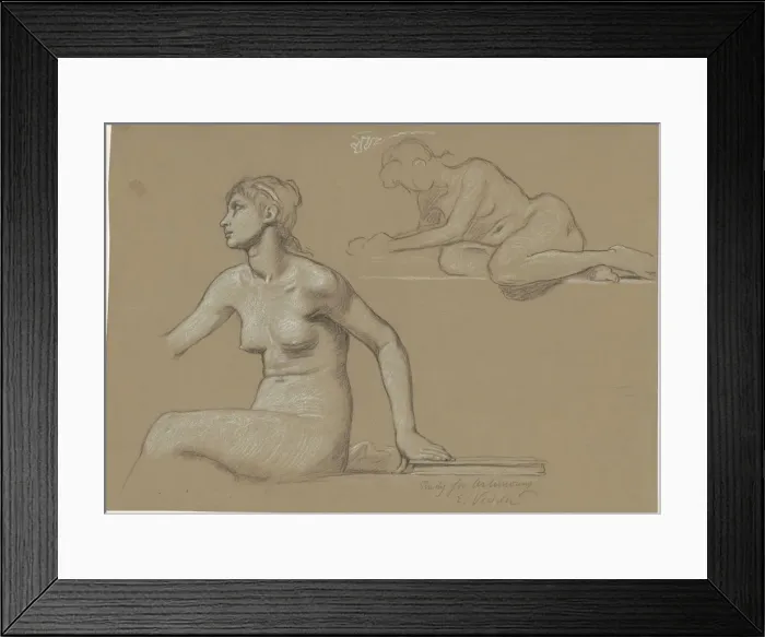 Framed Print : Study for Astronomy, 1892. Creator: Elihu Vedder Framed Print : Study for Astronomy, 1892. Creator: Elihu Vedder