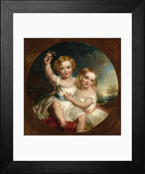 Framed Print : The Artists Children, 1847. Creator: John Wood Framed Print : The Artists Children, 1847. Creator: John Wood