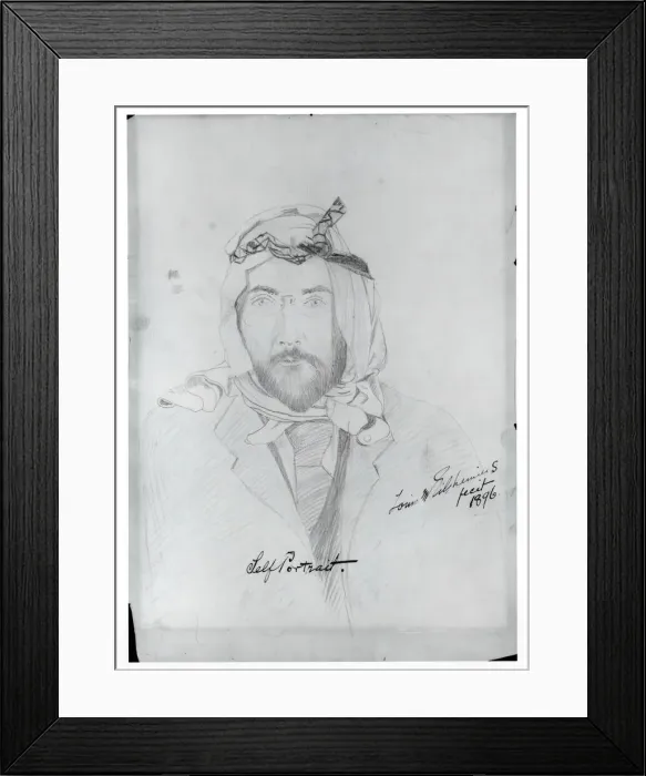 Framed Print : Self-Portrait, 1896. Creator: Louis Michel Eilshemius Framed Print : Self-Portrait, 1896. Creator: Louis Michel Eilshemius