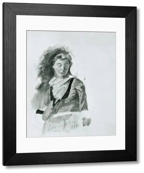 Framed Print : Womans Figure, 1886. Creator: Louis Michel Eilshemius Framed Print : Womans Figure, 1886. Creator: Louis Michel Eilshemius