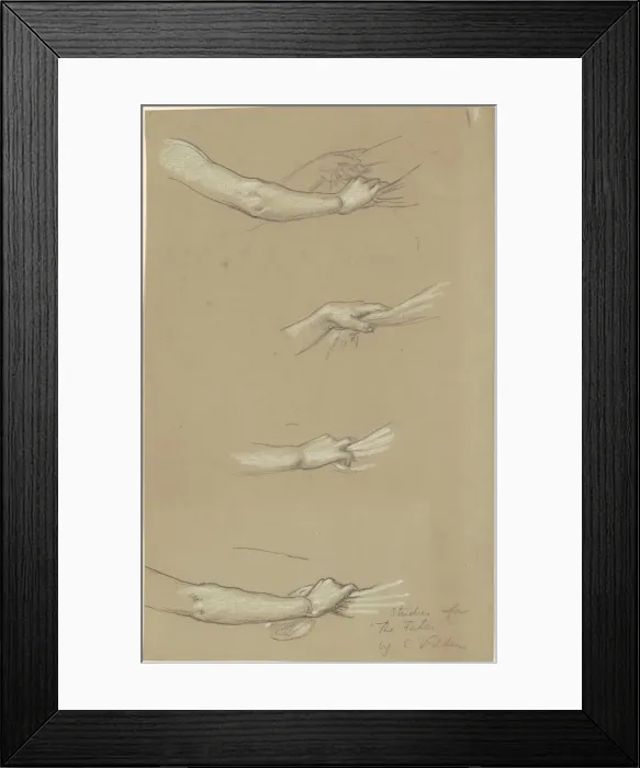 Framed Print : Study for The Fates Gathering in the Stars, c. 1884-1887 Framed Print : Study for The Fates Gathering in the Stars, c. 1884-1887