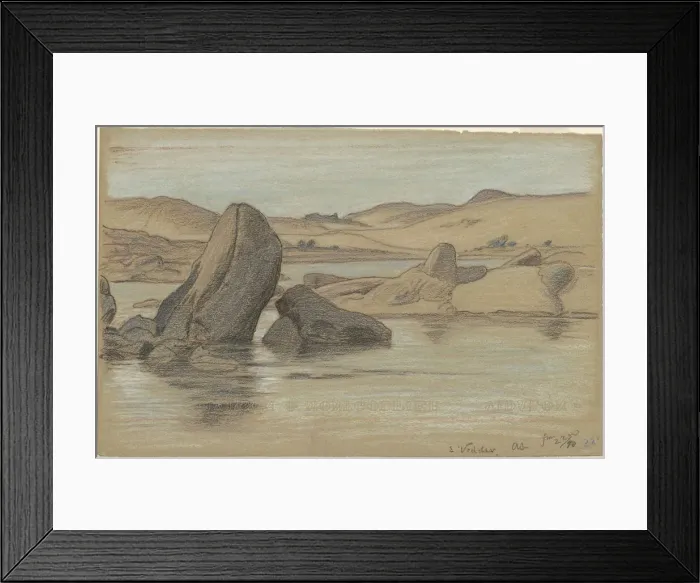 Framed Print : Nile Journey, No. 22, 1890. Creator: Elihu Vedder Framed Print : Nile Journey, No. 22, 1890. Creator: Elihu Vedder