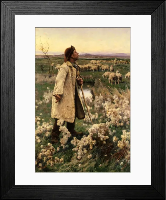 Framed Print : Shepherd, 1884. Creator: Gaines Ruger Donoho Framed Print : Shepherd, 1884. Creator: Gaines Ruger Donoho