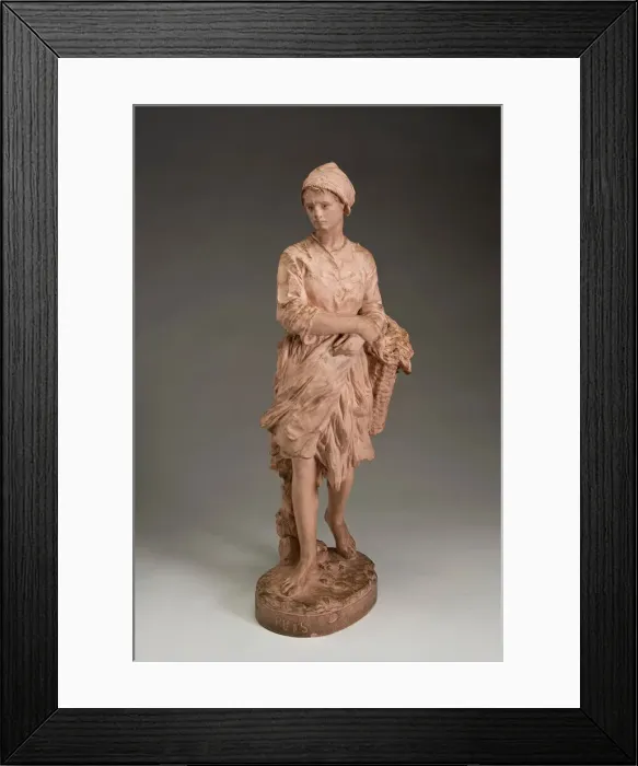 Framed Print : Snail Fishergirl from Puys, 1872. Creator: Jean-Baptiste Carpeaux Framed Print : Snail Fishergirl from Puys, 1872. Creator: Jean-Baptiste Carpeaux