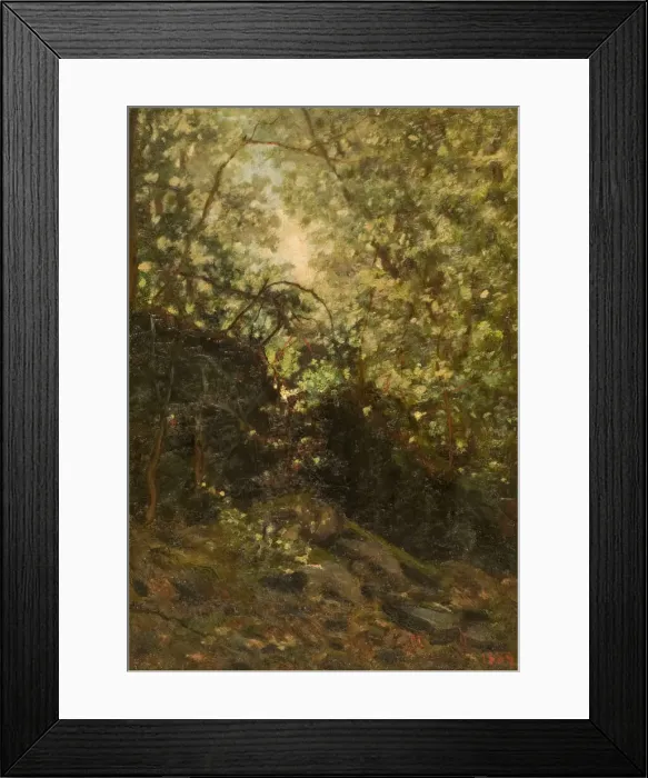 Framed Print : Night Through Forest, 1889. Creator: Louis Michel Eilshemius Framed Print : Night Through Forest, 1889. Creator: Louis Michel Eilshemius