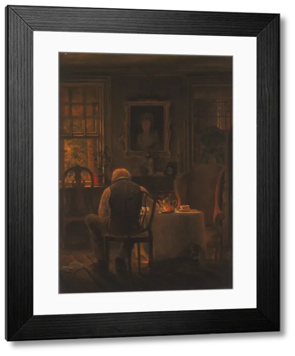 Framed Print : The Widower, 1873. Creator: Edward Lamson Henry Framed Print : The Widower, 1873. Creator: Edward Lamson Henry