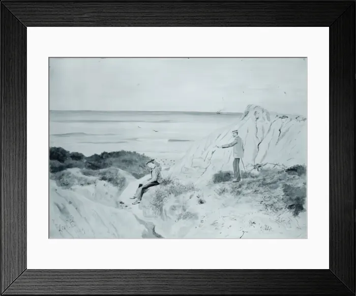 Framed Print : Dunes Near East Hampton, 1889. Creator: Louis Michel Eilshemius