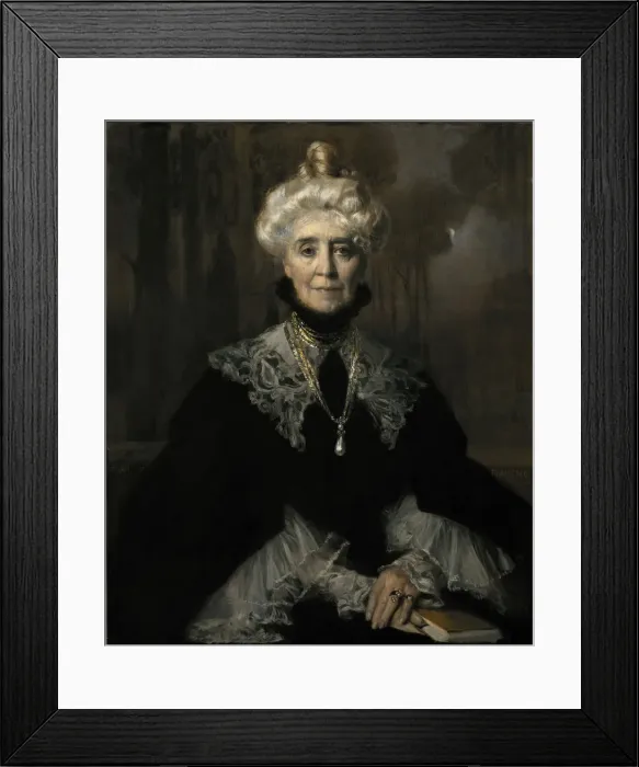 Framed Print : Mrs. Adeline M. Noble, 1903. Creator: Francois Flameng Framed Print : Mrs. Adeline M. Noble, 1903. Creator: Francois Flameng