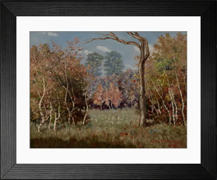 Framed Print : Autumn Landscape, 1889. Creator: Louis Michel Eilshemius Framed Print : Autumn Landscape, 1889. Creator: Louis Michel Eilshemius