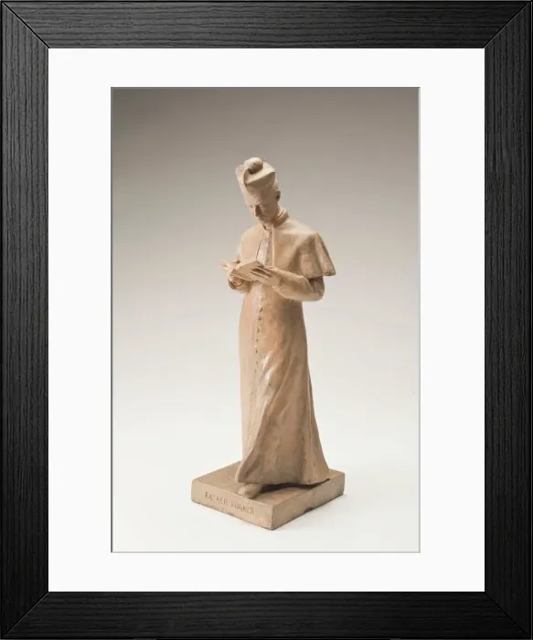Framed Print : The Walking Priest (Father Turner), 1903. Creator: Samuel Murray Framed Print : The Walking Priest (Father Turner), 1903. Creator: Samuel Murray
