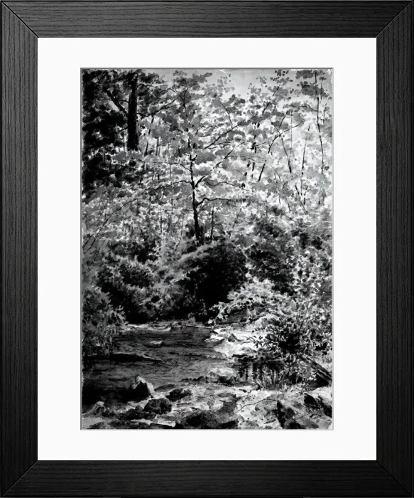 Framed Print : In The Woods, 1889. Creator: Louis Michel Eilshemius Framed Print : In The Woods, 1889. Creator: Louis Michel Eilshemius
