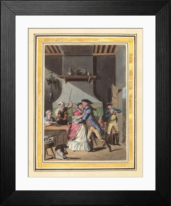 Framed Print : Histoire de Manon Lescaut (volume I), published 1797. Creators: Louis-Joseph Lefevre Framed Print : Histoire de Manon Lescaut (volume I), published 1797. Creators: Louis-Joseph Lefevre