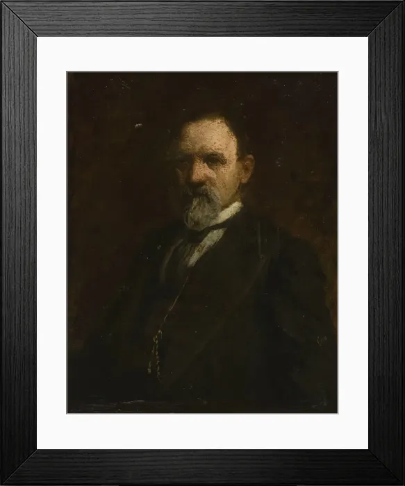Framed Print : Study for Portrait of Joshua Ballinger Lippincott, 1892 Framed Print : Study for Portrait of Joshua Ballinger Lippincott, 1892