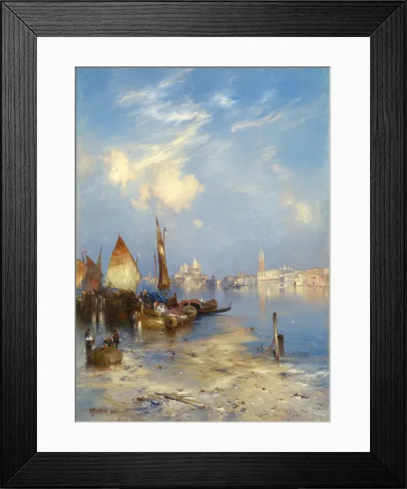 Framed Print : A View of Venice, 1891. Creator: Thomas Moran Framed Print : A View of Venice, 1891. Creator: Thomas Moran
