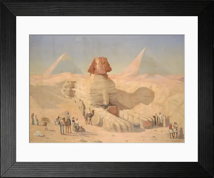 Framed Print : The Sphinx, 1896. Creator: George E. Raum Framed Print : The Sphinx, 1896. Creator: George E. Raum