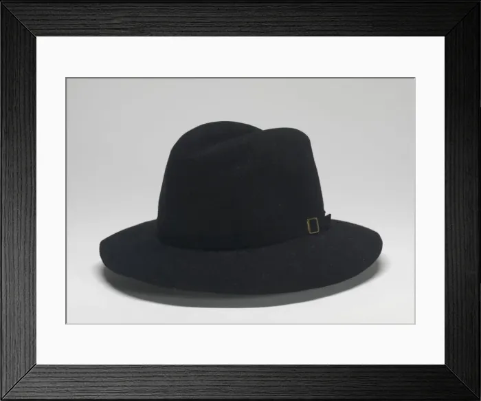 Framed Print : Fedora worn by Michael Jackson during Victory tour, 1984. Creator: Maddest Hatter Framed Print : Fedora worn by Michael Jackson during Victory tour, 1984. Creator: Maddest Hatter
