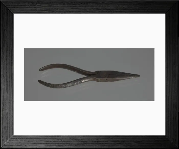 Framed Print : Needlenose pliers from the workshop of C. Edgar Patience, 1900-1972. Creator: Unknown Framed Print : Needlenose pliers from the workshop of C. Edgar Patience, 1900-1972. Creator: Unknown