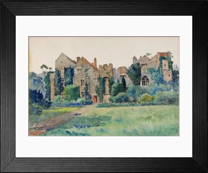 Framed Print : Compton Castle, Devonshire, England, 1928. Creator: Cass Gilbert Framed Print : Compton Castle, Devonshire, England, 1928. Creator: Cass Gilbert