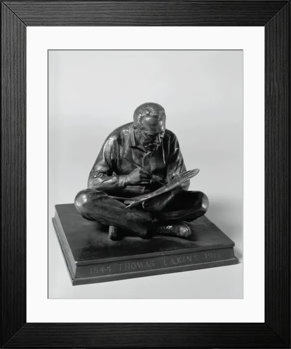 Framed Print : Eakins Seated, 1907 / cast after 1915. Creator: Samuel Murray Framed Print : Eakins Seated, 1907 / cast after 1915. Creator: Samuel Murray