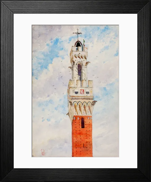 Framed Print : Bell Tower, Italy, 1933. Creator: Cass Gilbert Framed Print : Bell Tower, Italy, 1933. Creator: Cass Gilbert