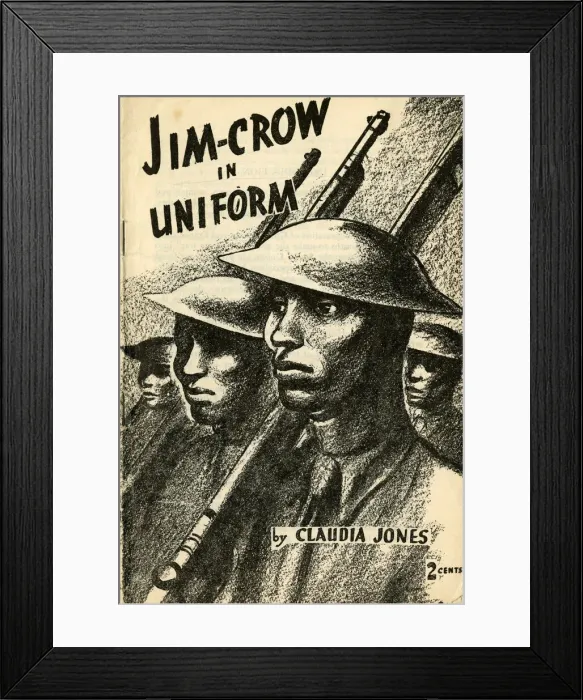 Framed Print : Jim Crow in Uniform, 1940. Creator: Unknown Framed Print : Jim Crow in Uniform, 1940. Creator: Unknown