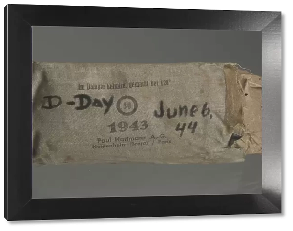 Pack of bandages from D-Day 1944. Creator: Paul Hartmann AG