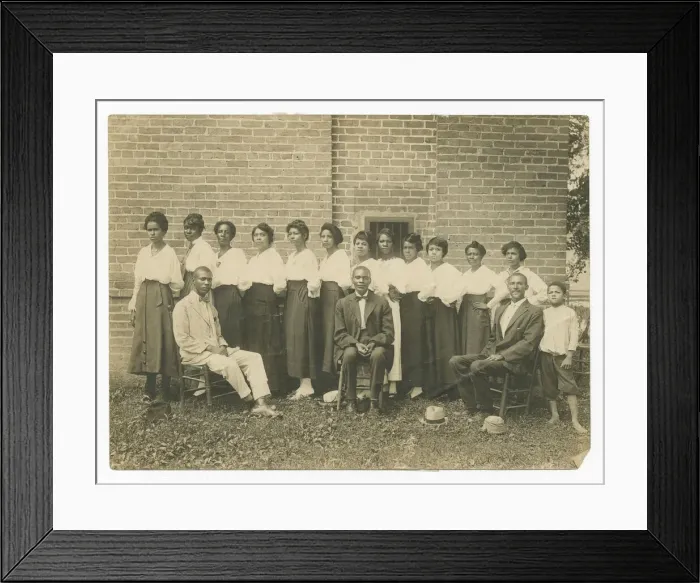 Framed Print : Photograph of Lucille Brown and Elder Brown among others, 1915-1953. Creator: Unknown Framed Print : Photograph of Lucille Brown and Elder Brown among others, 1915-1953. Creator: Unknown