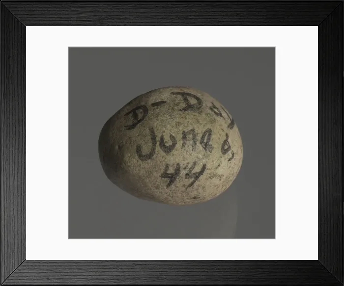 Framed Print : Rock from Normandy Beaches, D-Day 1944, June 6, 1944. Creator: Unknown Framed Print : Rock from Normandy Beaches, D-Day 1944, June 6, 1944. Creator: Unknown